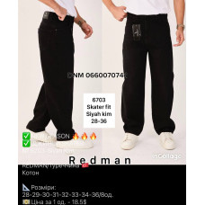 Redman Скейтер джинси чорного кольору Skater fit 28-36 6703