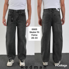 Redman Скейтер джинси сірого кольору Skater 26-33 6669