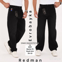 Redman Скейтер джинси чорного кольору байка утеплені зима Skater 28-33 6691