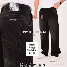 Redman Баггі джинси чорного кольору Baggy 26-33 6695