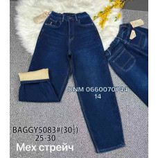 Vindasion Багги джинси синього кольору утеплені фліс зима 25-30 5083