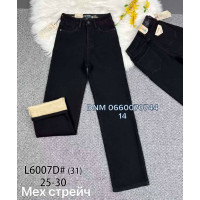 Vindasion Wide leg джинси чорного кольору утеплені фліс зима 25-30 6007