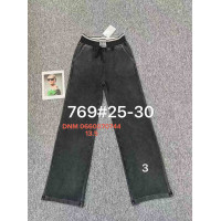 Ким Ким  Wide leg брюки широкі трикотажні сірого кольору 25-30 769