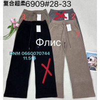 Ким Ким  Wide leg брюки вельвет  утеплені фліс зима 28-33 6909