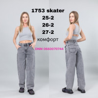 Liuzin Скейтер джинси сірого кольору Skater 25-27 1753