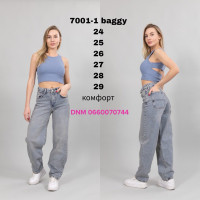 Amore Баггі джинси сірого кольору Baggy 24-29 7001-1
