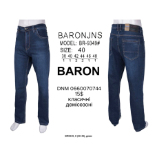 Baron Класичні джинси синього кольору Classic fit 38-48 9349