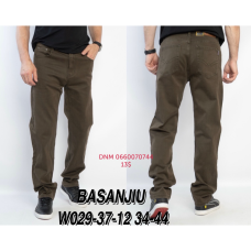 839 Basanjiu  Класичні джинси оливкового кольору Classic fit 34-44 029-37-12
