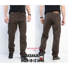 839 Basanjiu  Класичні джинси коричневого кольору Classic fit 34-44 029-12-18