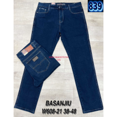 839 Basanjiu  Класичні джинси синього кольору Classic fit 38-48 608-21