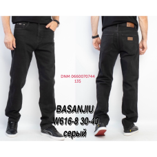 839 Basanjiu  Класичні джинси сірого кольору Classic fit 30-40 618-8