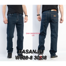 839 Basanjiu  Класичні джинси синього кольору Classic fit 30-38 608-8