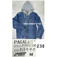 Pagalee Джинсова куртка синього кольору  M-4Xl 3457