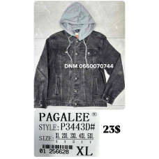 Pagalee Джинсова куртка сірого кольору  XL-5XL 3443