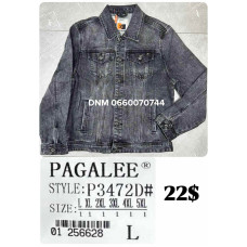 Pagalee Джинсова куртка сірого кольору  L-5XL 3472