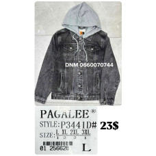 Pagalee Джинсова куртка сірого кольору  L-3XL 3441