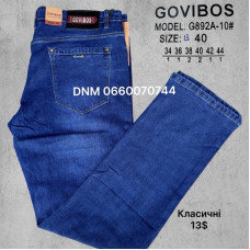 Govibos Класичні джинси синього кольору Classic fit 34-44 892-10