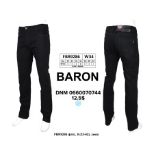 Baron Класичні джинси чорного кольору Classic fit 32-42 9286