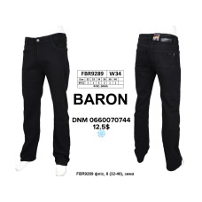 Baron Класичні джинси чорного кольору Classic fit 32-40 9289