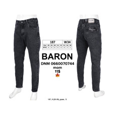 Baron Мом джинси сірого кольору Mom fit 28-36 187
