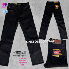 839 Basanjiu  Класичні джинси чорного кольору Classic fit 32-40 34-44 029-14-10