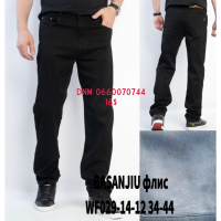 839 Basanjiu  Класичні джинси чорного кольору Classic fit 34-44 029-14-12