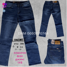 Longwes  Класичні джинси синього кольору Classic fit 32-38 2408
