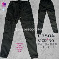 Yagesheng Джогери брюки хакі кольору з боковими кишенями Jogger fit 29-38 380