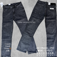 Aviwgos Класичні джинси сірого кольору Classic fit 29-38 9212
