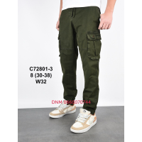 Baron Джогери брюки хакі кольору з боковими кишенями Jogger fit 30-38 75801-3
