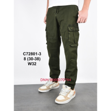 Baron Джогери брюки хакі кольору з боковими кишенями Jogger fit 30-38 75801-3