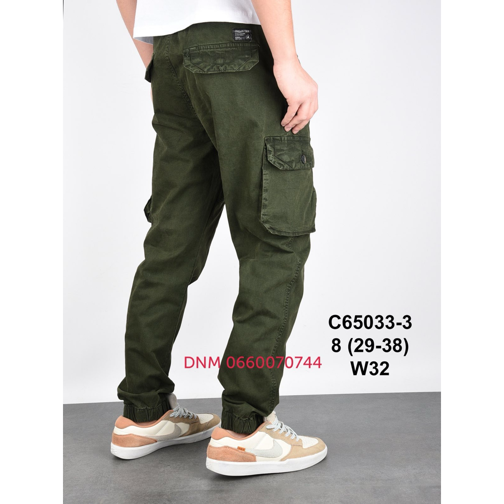 Baron Джогери брюки хакі кольору з боковими кишенями Jogger fit 29-38 65033-3