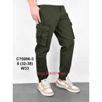 Baron Джогери брюки хакі кольору з боковими кишенями Jogger fit 32-38 75006-3