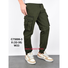 Baron Джогери брюки хакі кольору з боковими кишенями Jogger fit 32-38 75006-3