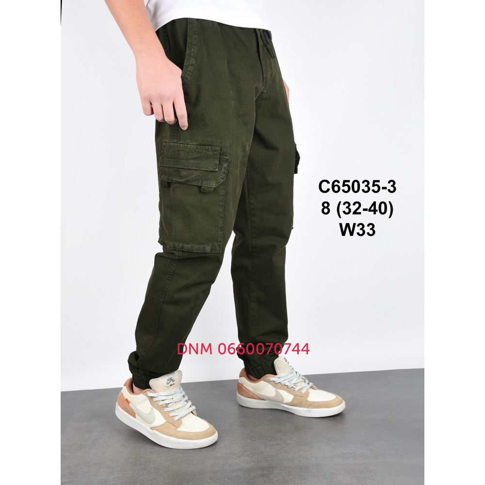 Baron Джогери брюки хакі кольору з боковими кишенями Jogger fit 32-40 65035-3