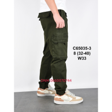 Baron Джогери брюки хакі кольору з боковими кишенями Jogger fit 32-40 65035-3