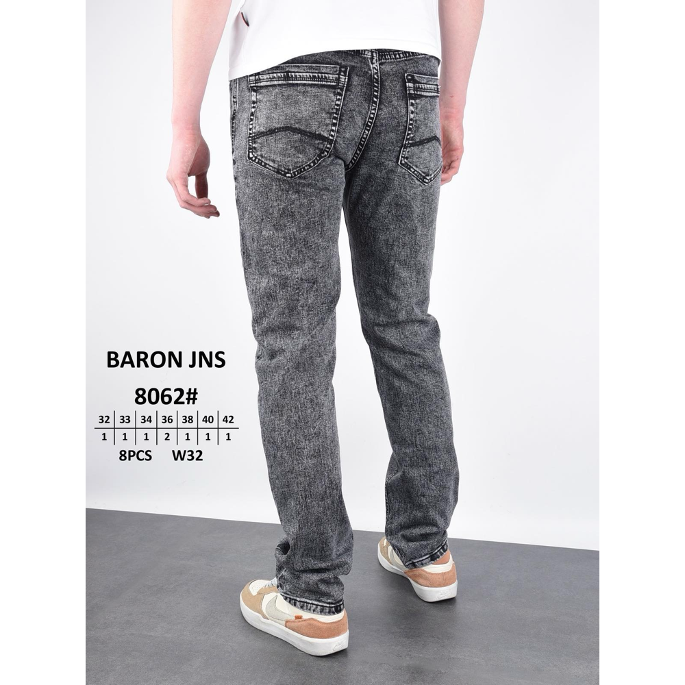 Baron Класичні джинси сірого кольору Classic fit 32-42 8062