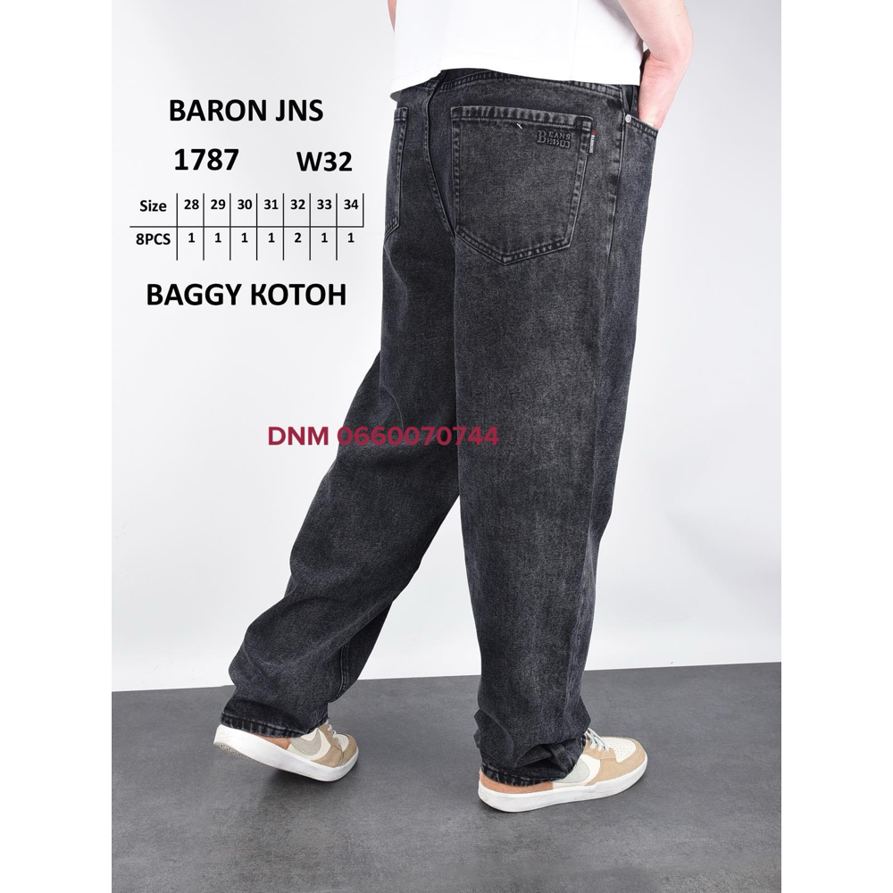 Baron Баггі джинси сірого кольору Baggy 28-34 1787