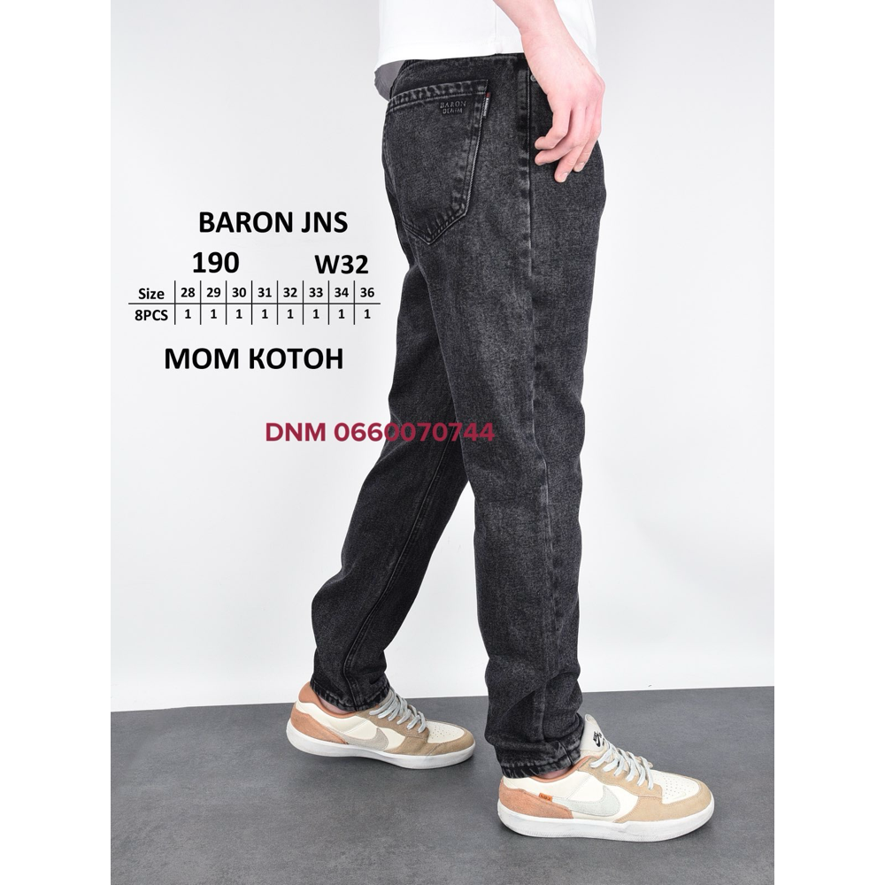 Baron Мом джинси сірого кольору Mom fit 28-36 190