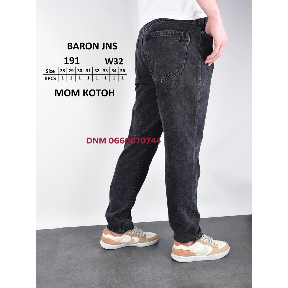 Baron Мом джинси сірого кольору Mom fit 28-36 191