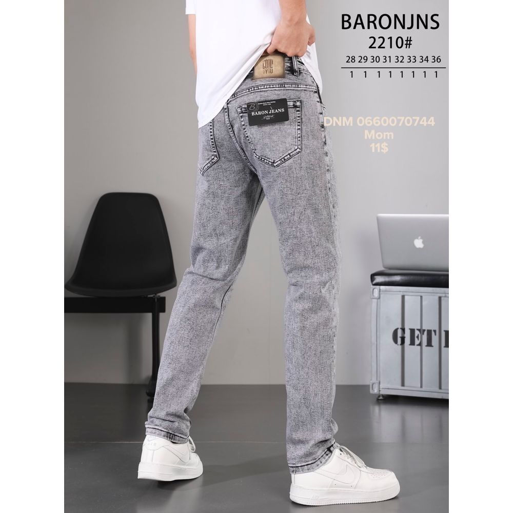 Baron Мом джинси сірого кольору Mom fit 28-36 2210