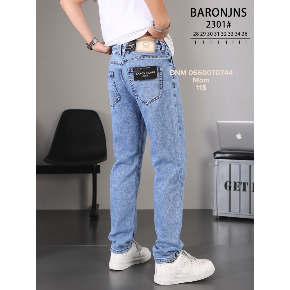 Baron Мом джинси блакитного кольору Mom fit 28-36 2301