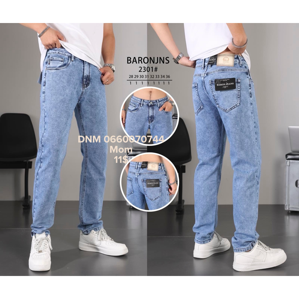 Baron Мом джинси блакитного кольору Mom fit 28-36 2301