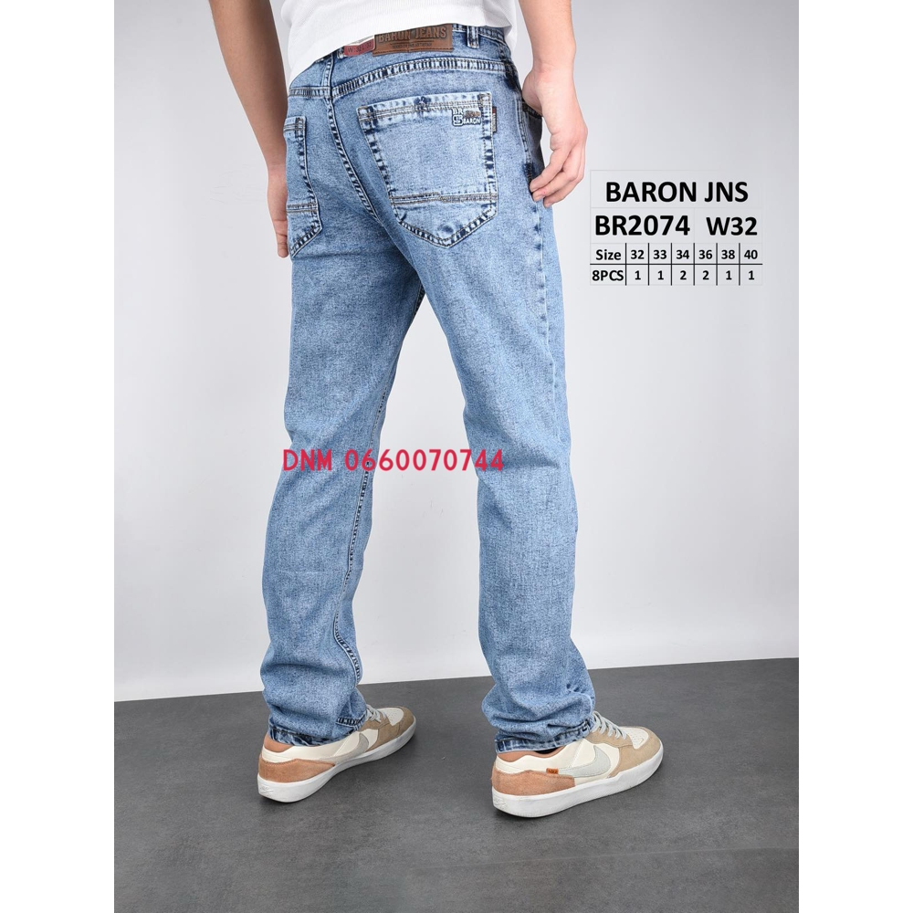 Baron Класичні джинси блакитного кольору Classic fit 32-40 2074