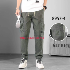 Baron Джогери брюки хакі кольору з боковими кишенями Jogger fit 29-36 8957-4