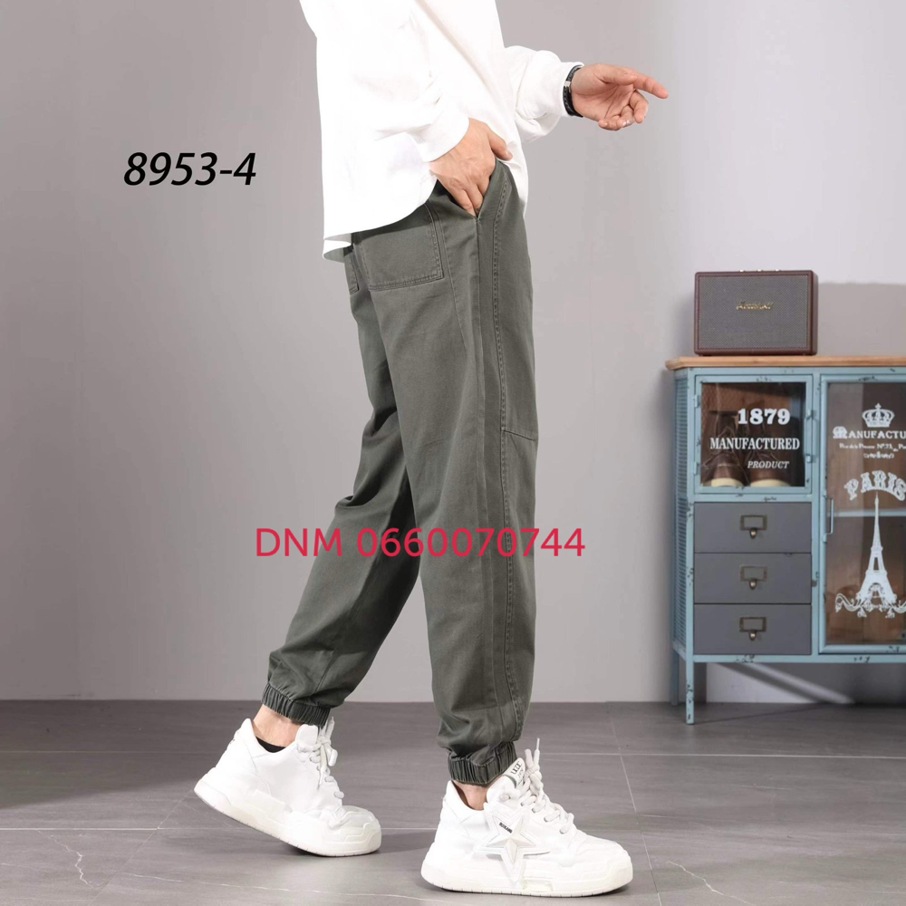 Baron Джогери брюки хакі кольору з боковими кишенями Jogger fit 28-36 8953-4