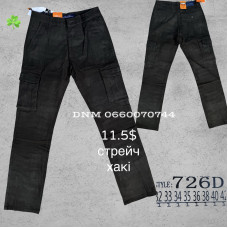Luvans  карго котонові хакі кольору стрейч весна 32-42 726D