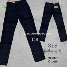 Luvans  Класичні джинси чорного кольору Classic fit 32-38 318