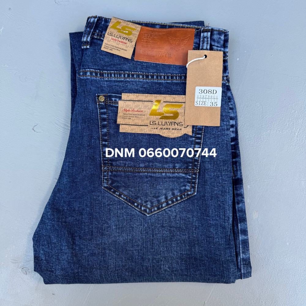 Luvans  Класичні джинси синього кольору Classic fit 34-44 308D