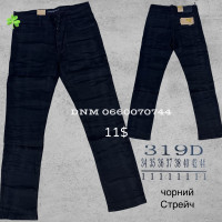 Luvans  Класичні джинси чорного кольору Classic fit 34-44 319D
